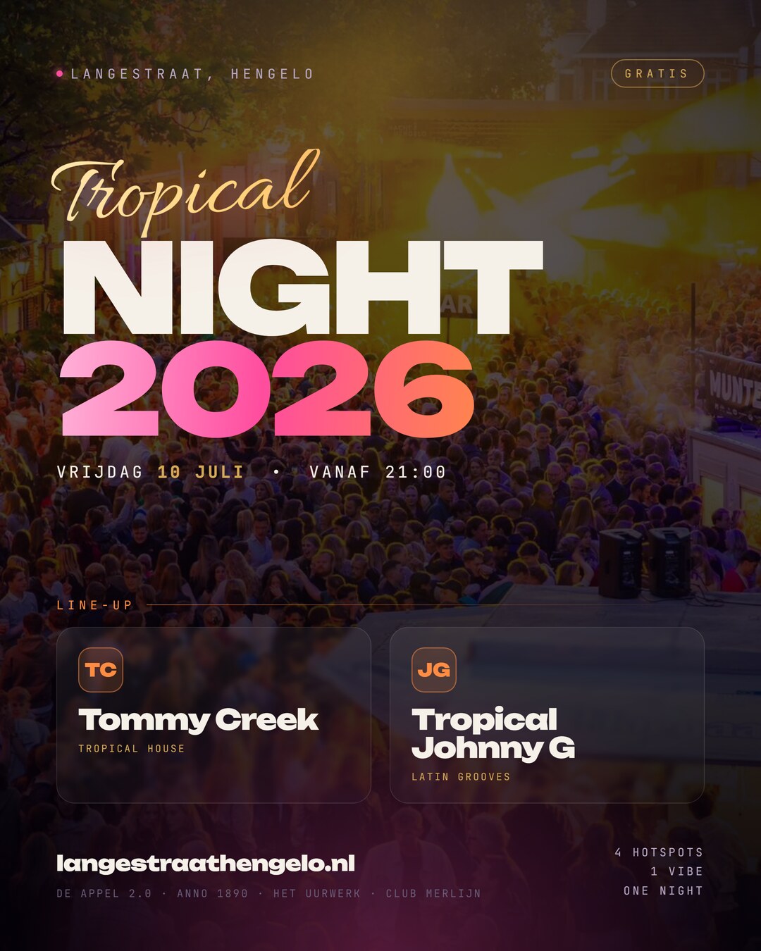 Poster Tropical Night Hengelo 2026